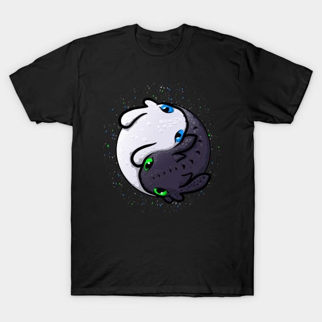 Furious Yin Yang T-Shirt by perdita00